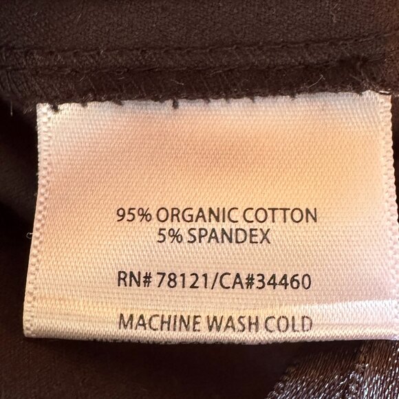 EUC Eileen Fisher Black Cotton Elastic Waist Pants w/Side Zip in Women's X-Large - Picture 7 of 7